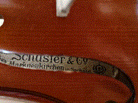 Geigenzettel Schuster Co 1926